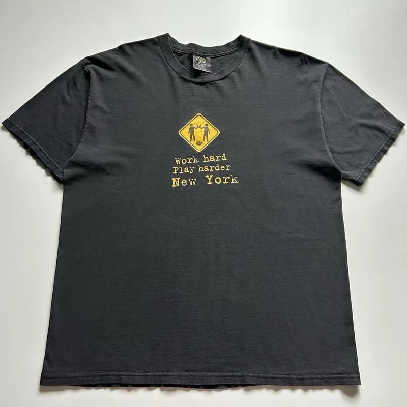 Vintage 90s Mikes Hard Lemonade Promo T-Shirt XL Faded Black