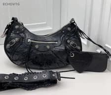 Balenciaga — Balenciaga City 2Way Crossbody Shoulder Bag Black Silver Women Classic Fashion — Handbag — resale