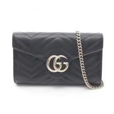 Gucci — Gucci GG Marmont Shoulder Bag black leather — Handbag — resale