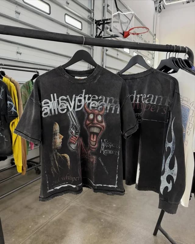 Vale Forever Black Psychopath Tee Shirt Valley Dreams — streetwear — resale