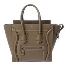 Celine — CELINE Luggage micro 189793DRU.09SO Drummed calf Suri Women Handbag — Handbag — resale