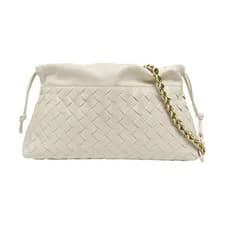 Bottega Veneta — BOTTEGA VENETA The Pouch Handbags Leather White Free Shipping | Duties Paid — Handbag — resale