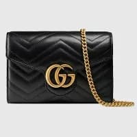 Gucci — Gucci GG Marmont Super Bag Black Leather — Handbag — resale