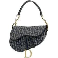 Christian Dior — Christian Dior Trotter Pattern Saddlebag Hand Bag One shoulder logo Shoulder... — Handbag — resale