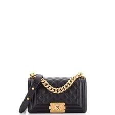 Chanel — Chanel Boy Flap Bag Quilted Caviar Small — Handbag — resale