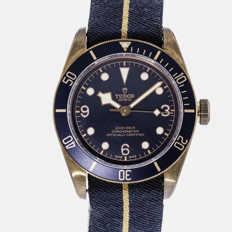 Tudor Heritage Black Bay Bronze Blue Bucherer Special Edition 79250