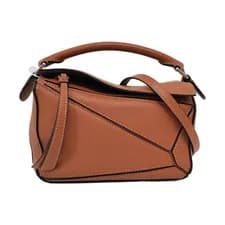 Loewe — LOEWE Puzzle Handbags Leather Brown Free Shipping | Duties Paid — Handbag — resale
