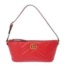 Gucci — Gucci GG Marmont Shoulder Bag red leather — Handbag — resale