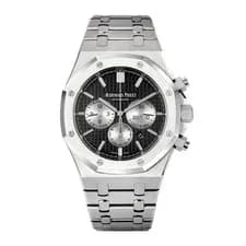 Audemars Piguet — Audemars Piguet Royal Oak Watch 41MM Black Index Hour Markers Dial Stainless ... — Watch — resale