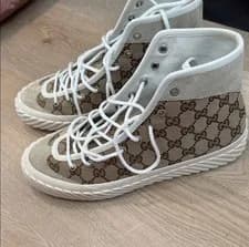 Gucci — Gucci Screener 'GG Monogram - Beige' Men’s Sneakers Size 8.5G / US Size 9 RARE — Sneaker — resale