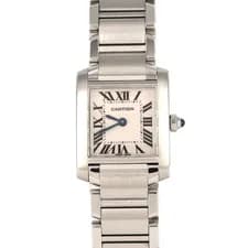 Cartier — Cartier Tank Française SM W51008Q3 Stainless Steel Quartz Watch — Watch — resale