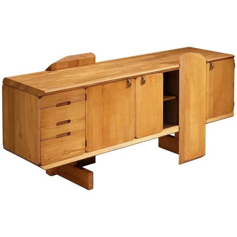 Pierre Chapo — Pierre Chapo R28 Sideboard in Solid Elm — Furniture — resale