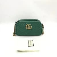 Gucci — GUCCI GG Marmont Quilted Leather Shoulder Bag — Handbag — resale