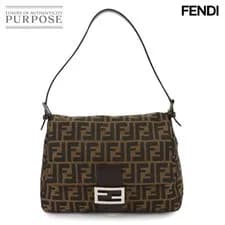 Fendi — FENDI Zucca Mamma Baguette Shoulder Bag Canvas Leather Brown 26325 Mamma Bag — Handbag — resale