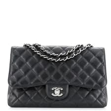 Chanel — Chanel Classic Single Flap Bag Quilted Caviar Jumbo — Handbag — resale