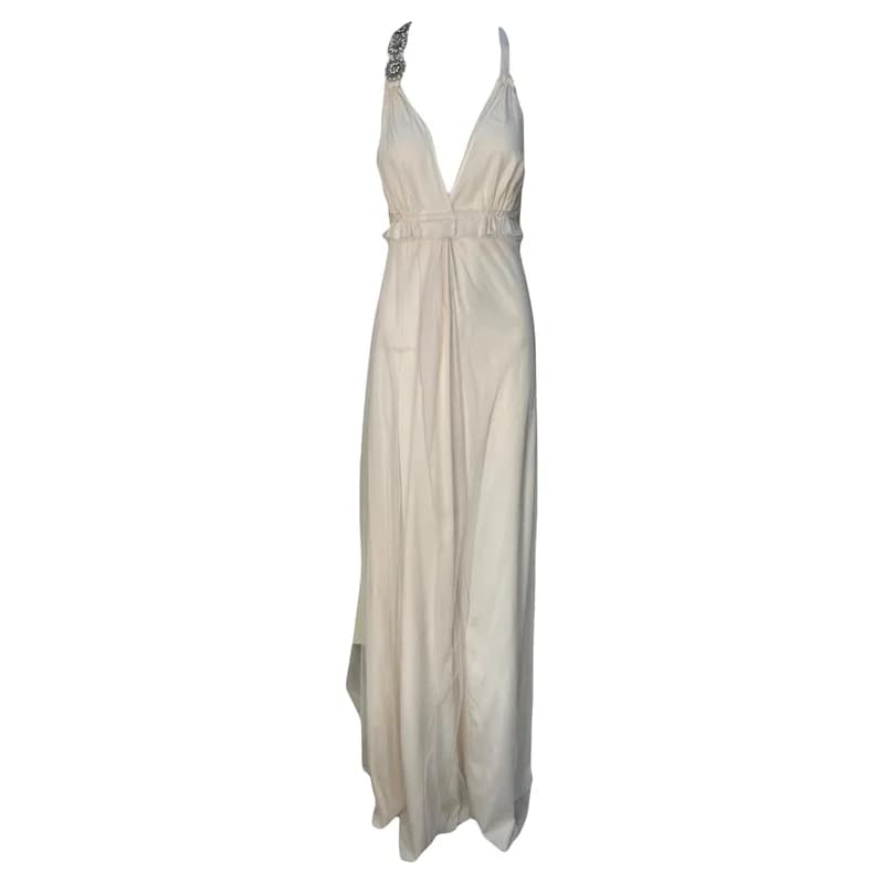 Pinko — Pinko Cream Goddess Inspired Wedding Gown OLDBS — Designer Shoe — resale