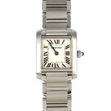 Cartier — Authentic Cartier Tank Française SM W51008Q3 Stainless Steel Quartz #260-00... — Watch — resale