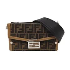 Fendi — FENDI Baguette Handbags Cloth Brown Free Shipping | Duties Paid — Handbag — resale