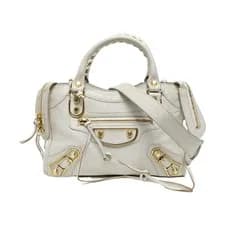 Balenciaga — BALENCIAGA Classic Metallic Edge City Handbags Suede — Handbag — resale