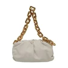 Bottega Veneta — BOTTEGA VENETA The Pouch Handbags Leather White Free Shipping | Duties Paid — Handbag — resale