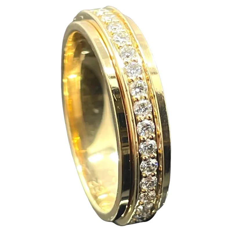 Piaget — Piaget Possession Diamond Eternity Ring 18K Rose Gold Spinning Sz 6 — Jewelry — resale