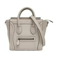 Celine — CELINE LUGGAGE Handbags Leather White Free Shipping | Duties Paid — Handbag — resale