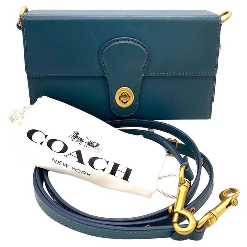 Coach — Limited Edition Coach Glovetanned Leather Box Clutch — Handbag — resale