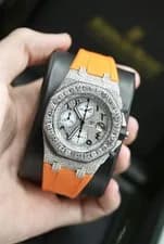 Audemars Piguet — Audemars Piguet Royal Oak Offshore Bussdown Diamond Set 26170ST Arabic Pave Dial — Watch — resale