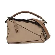 LOEWE Puzzle Shoulder bags Leather Brown Free Shipping | Duties Paid