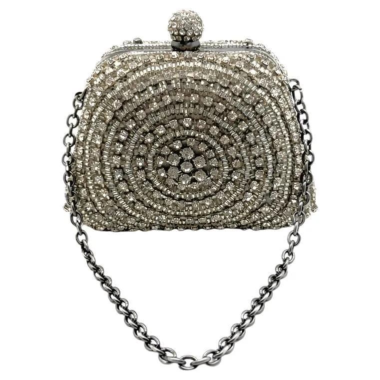 Butler Wilson — Vintage Butler Wilson Crystal Minaudiere 1980s — Designer Shoe — resale