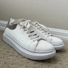Alexander McQueen — AUTHENTIC Alexander McQueen Oversized Sneaker White Grey 39 USW9 USM6.5 $590 — Sneaker — resale