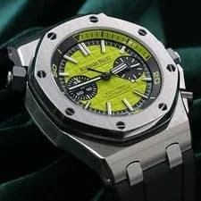 Audemars Piguet — Audemars Piguet Royal Oak Offshore Diver Chronograph Lime Green MINT 26703ST — Watch — resale