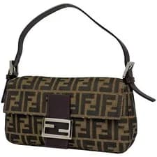 Fendi — FENDI Zucca Pattern Mamma Baguette Hand Bag One shoulder Shoulder Bag canvas... — Handbag — resale