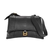 Balenciaga — BALENCIAGA Downtown Shoulder bags Leather Black Free Shipping | Duties Paid — Handbag — resale