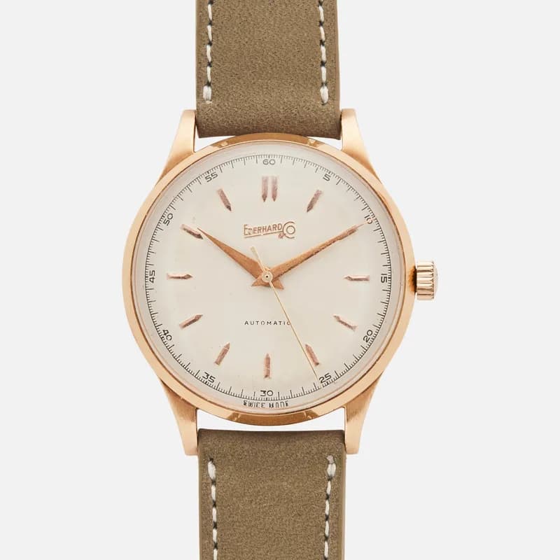 1950s Eberhard & Co. Oversized Calatrava In 18k Rose Gold