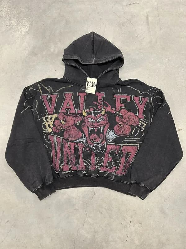 Vale Forever Valley Dreams Black Mascot Pullover Hoodie — streetwear — resale