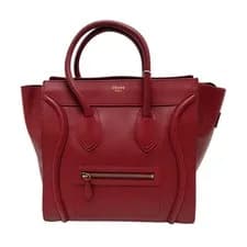 Celine — CELINE LUGGAGE Handbags Leather Red Free Shipping | Duties Paid — Handbag — resale