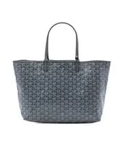 Preloved goyard Printed Coated Canvas Tote Women Gray Tote Bags One Size