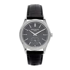 Patek Philippe — Patek Philippe Calatrava Watch 39MM Grey Index Hour Markers Dial White Gold — Watch — resale