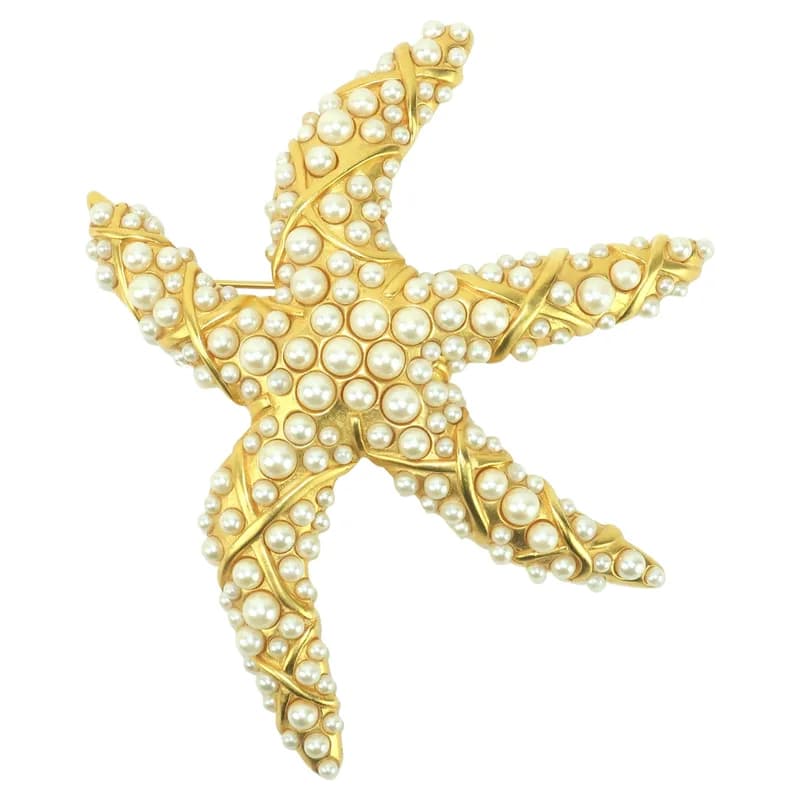 Karl Lagerfeld — Karl Lagerfeld Large Starfish Brooch, 1980s — Jewelry — resale