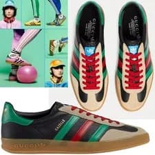 Gucci — GUCCI SNEAKERS MENS ADIDAS X GAZELLE LEATHER SUEDE SHOES sz 10G 10.5 US — Sneaker — resale