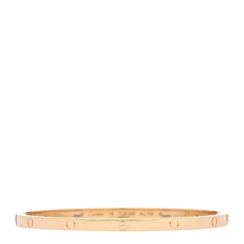 Cartier — 18K Yellow Gold Small LOVE Bracelet 18 — Jewelry — resale