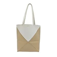 LOEWE Puzzle Fold Handbags Leather Camel Free Shipping | Duties Paid