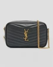 Saint Laurent — Saint Laurent Lou YSL Medium Camera Bag Authentic Black Quilted Leather — Handbag — resale