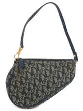 Christian Dior — Christian Dior Trotter Pattern Saddle Pouch Women's Handbag from Japan — Handbag — resale