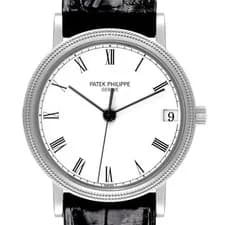 Patek Philippe — Patek Philippe Calatrava White Gold Automatic Mens Watch 3802 3802G — Watch — resale
