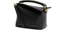 LOEWE Puzzle Edge Mini Black Leather Handbag New & Authentic