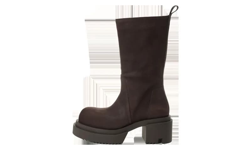 Rick Owens — Concordians Calf Pull On Bogun Boot "Brown" RU02E1838 LWN 04 — Sneaker — resale