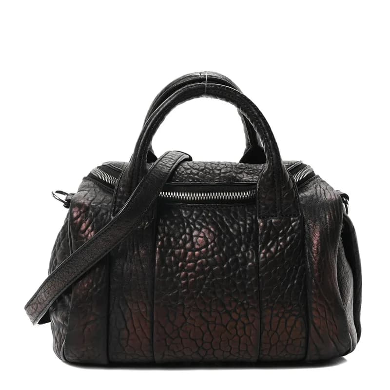 Alexander Wang — Pebbled Lambskin Rockie Bronze Rhodium Hardware — Handbag — resale