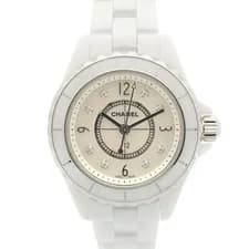 Chanel — CHANEL J12 29mm 8P Diamond Watch Ceramic Diamond Ladies White White Shell H2570 — Watch — resale